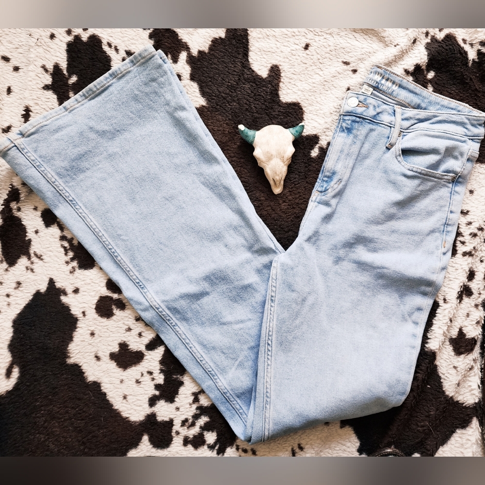 "IDYLLWIND " WOMEN'S FLARED JEANS - LIGHT BLUE